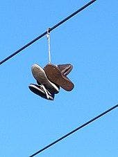 Shoes on powerline